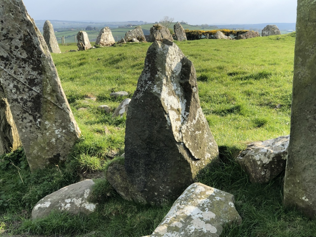Stones standing in a circle in Northern Ireland